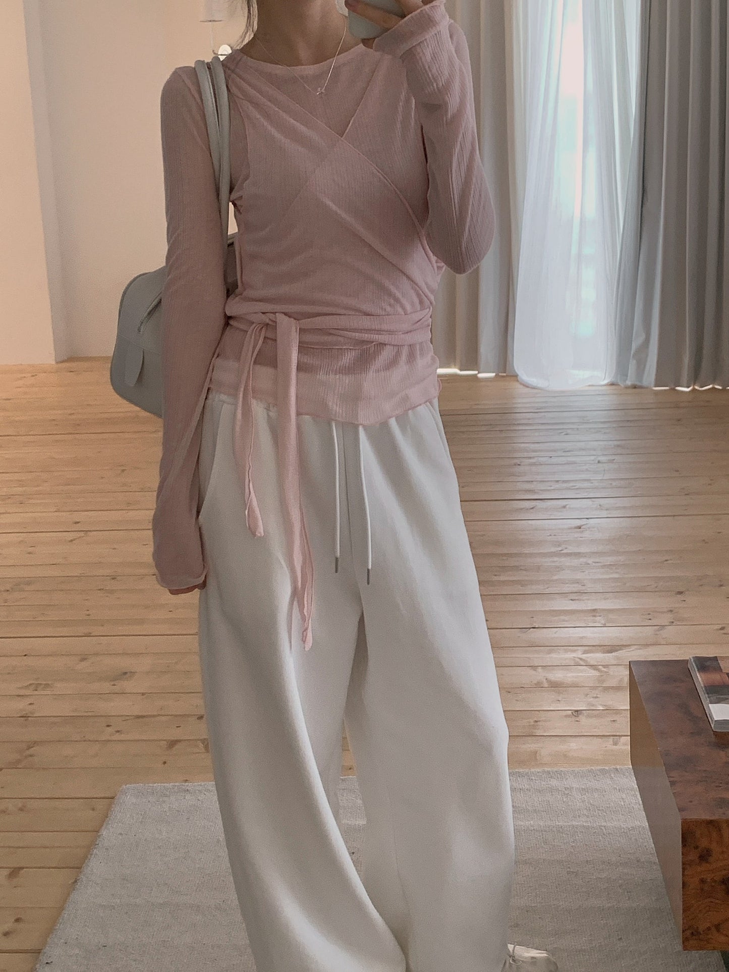 Sophie wrap vest&T set-3col