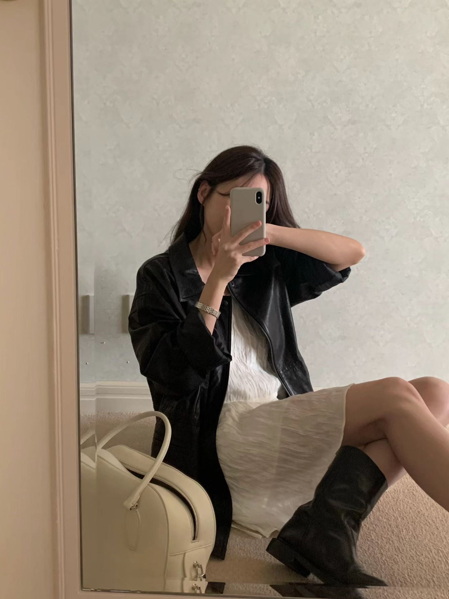 ivory即納 Ounce eilie string onepiece-2col