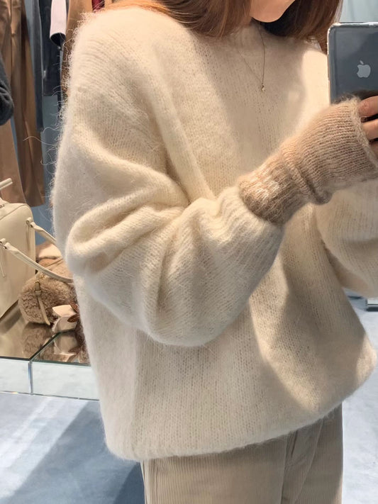 Ounce wool alpaca hair knit-3col