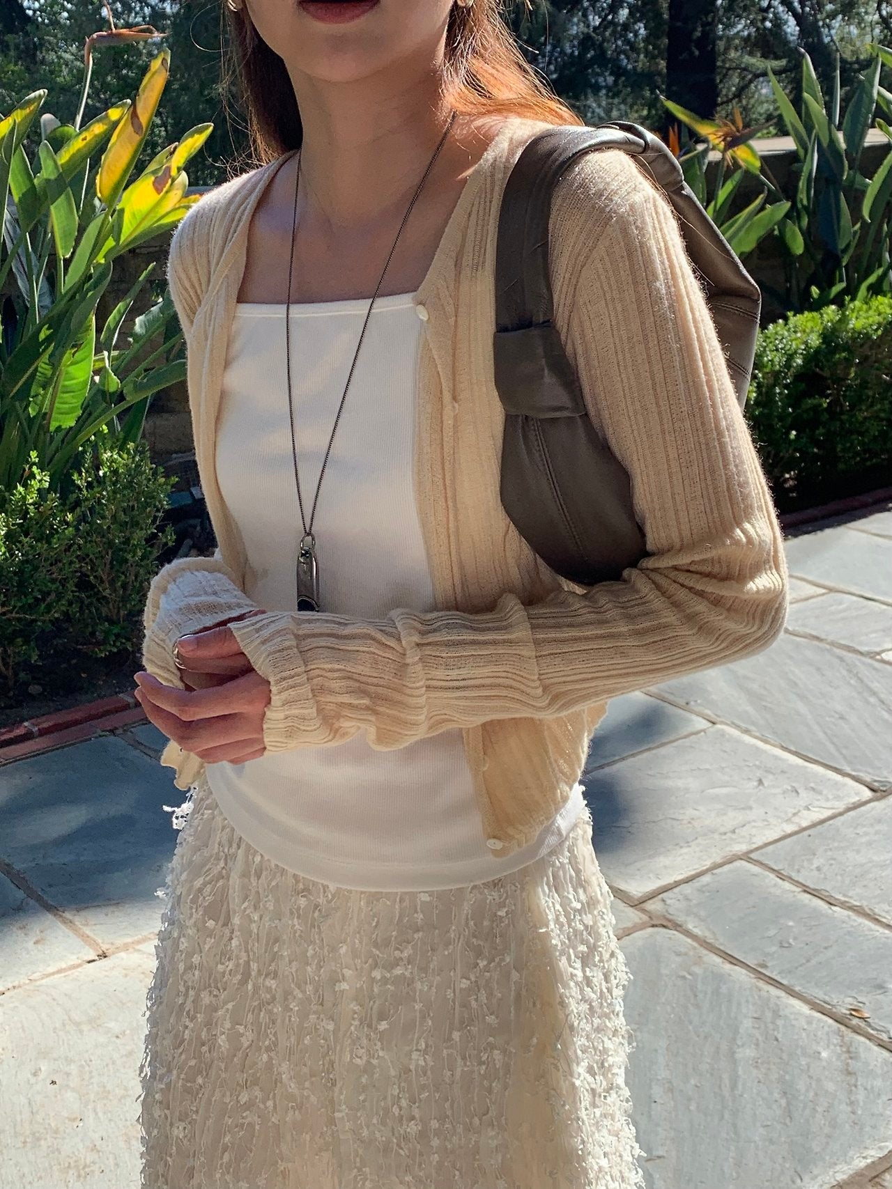 Novella alpaca round cardigan-4col