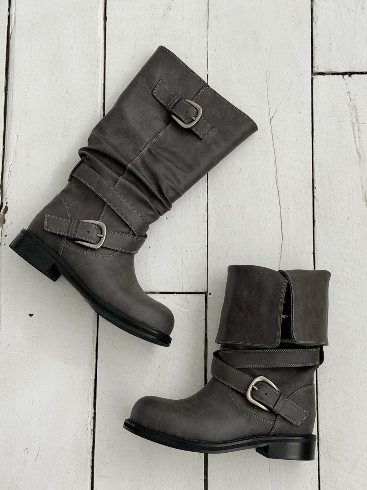 buckle fold-over boots-2col
