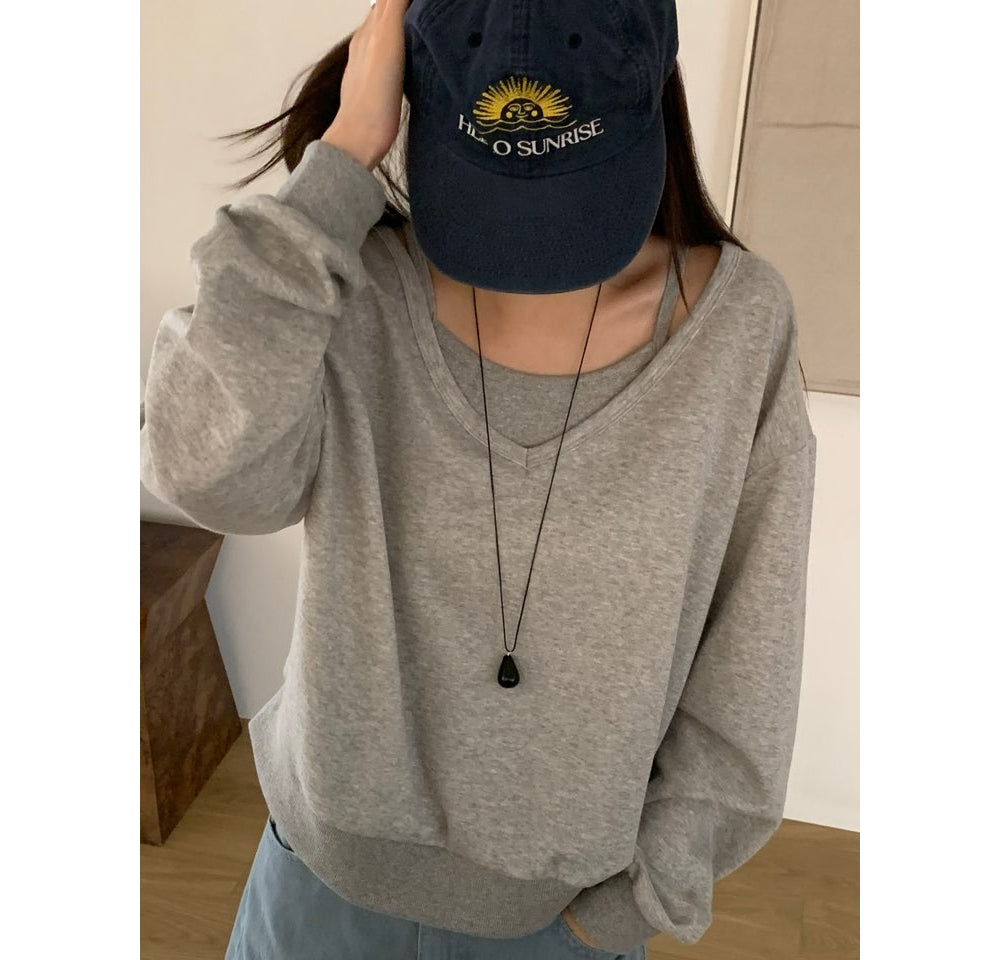 Preto Sweatshirt Set-4col