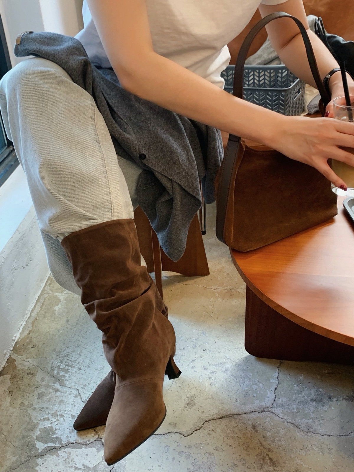 suede slouch boots-3col