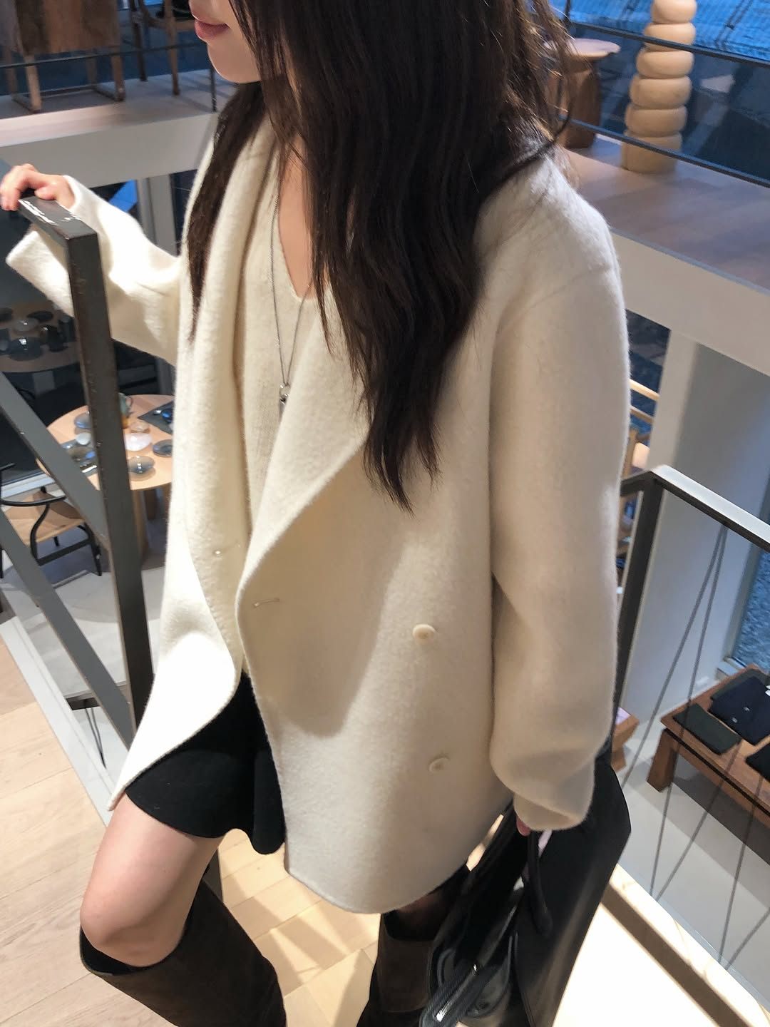 yvette double half handmade jacket-2col
