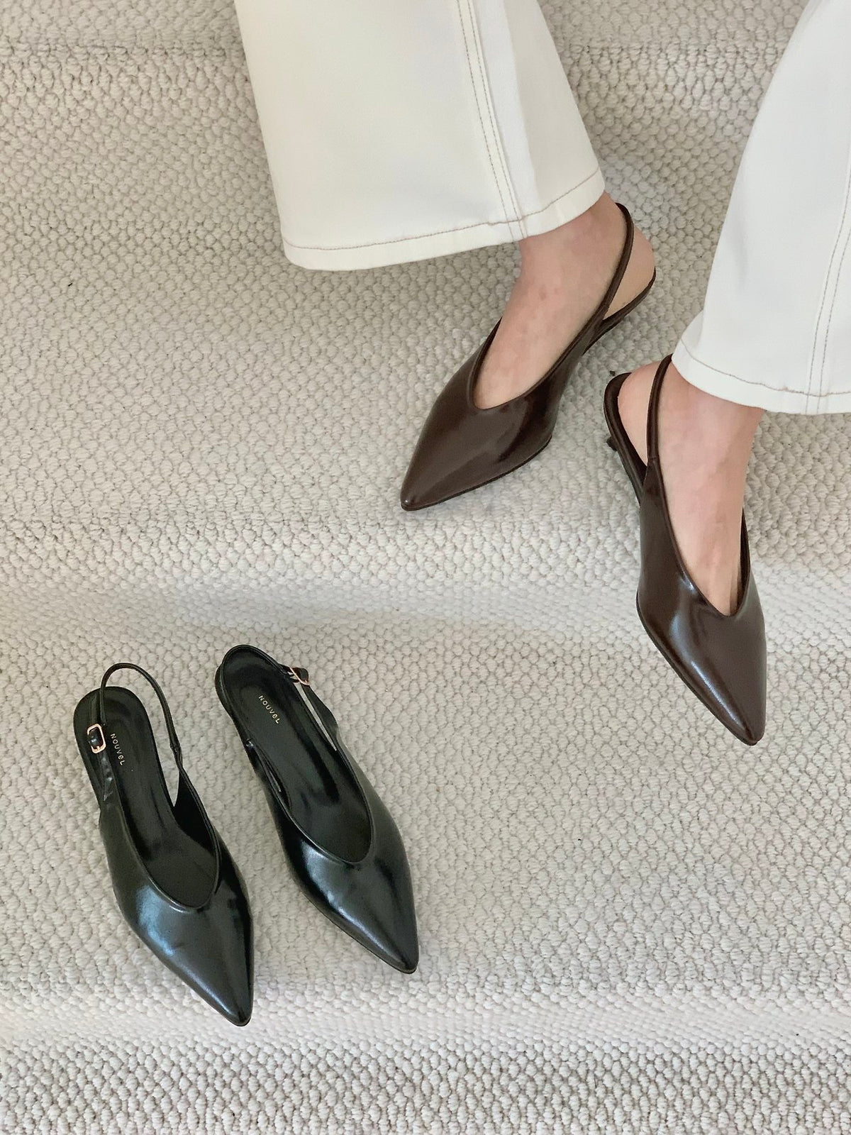 Milled-heeled slingbacks-2col