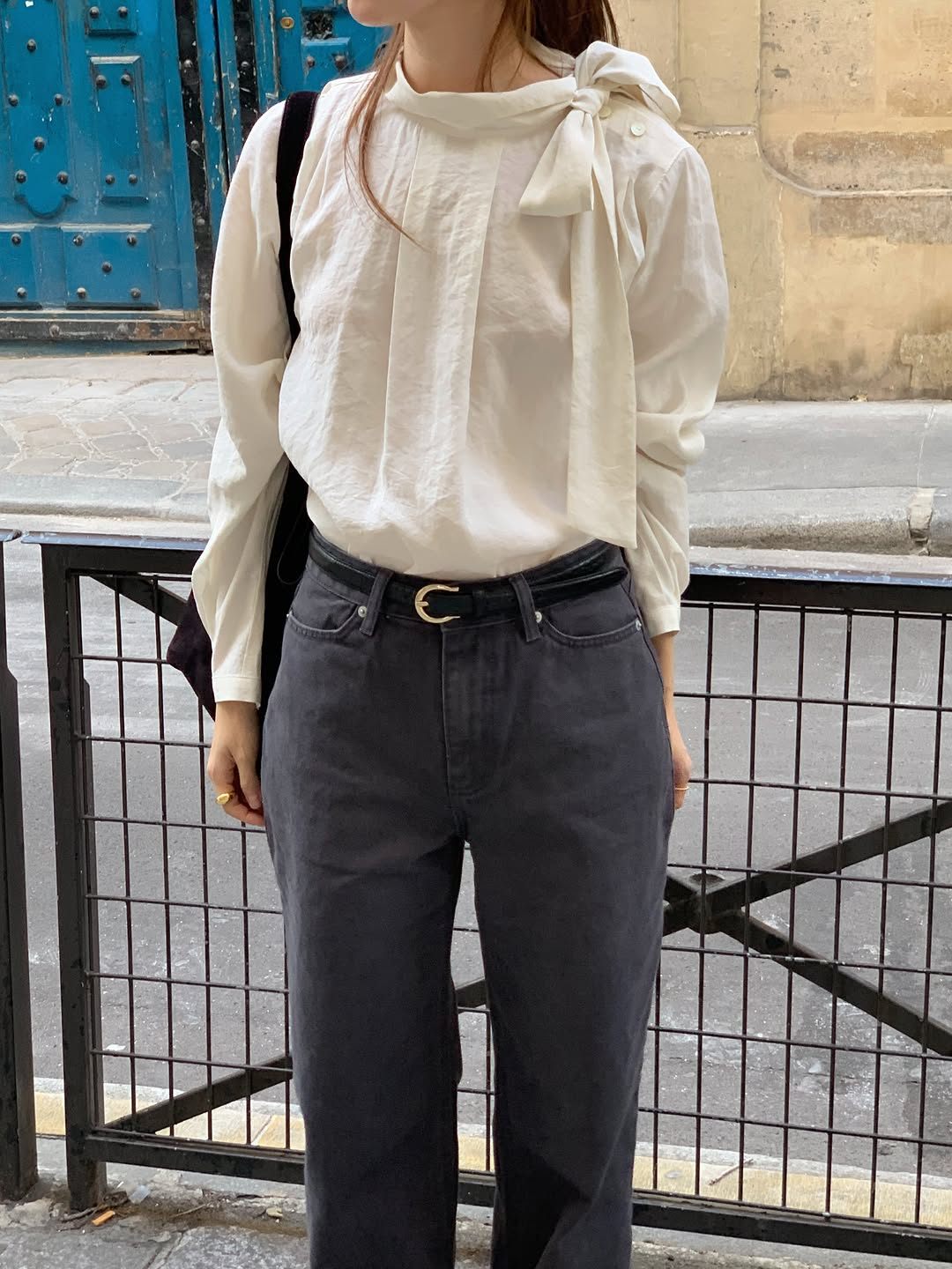 Ere scarf blouse-2col