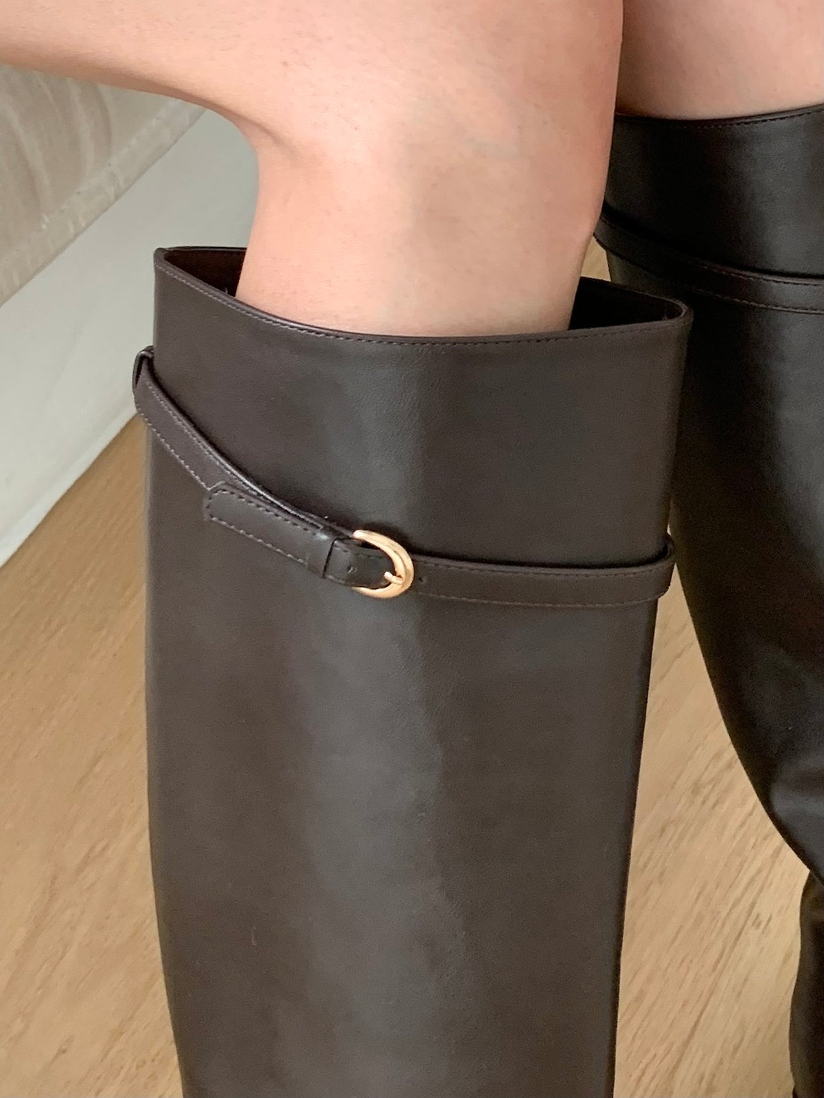 Belted over cuts Long Boots-2col