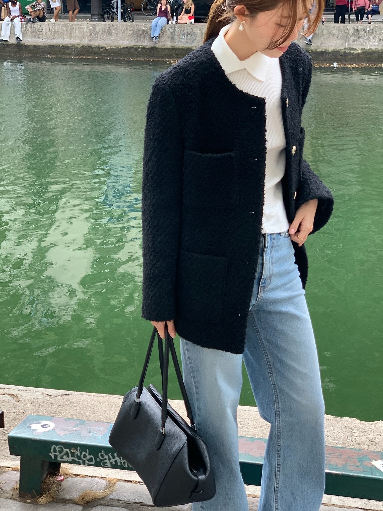 Ellie half tweed jacket-2col
