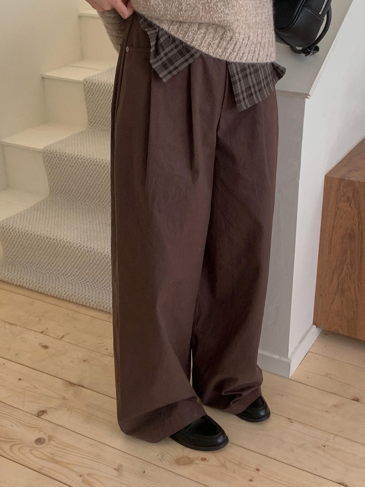 tony cotton pants-2col
