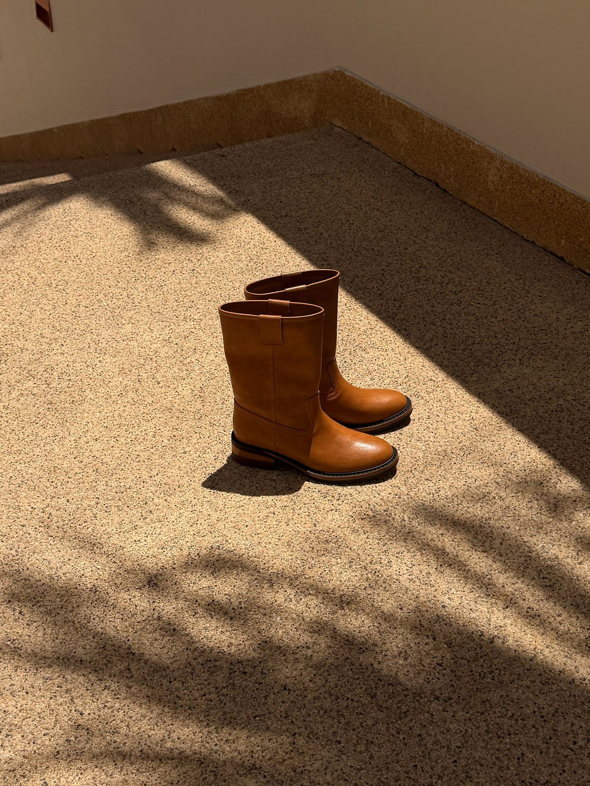 workwear leather boots-2col