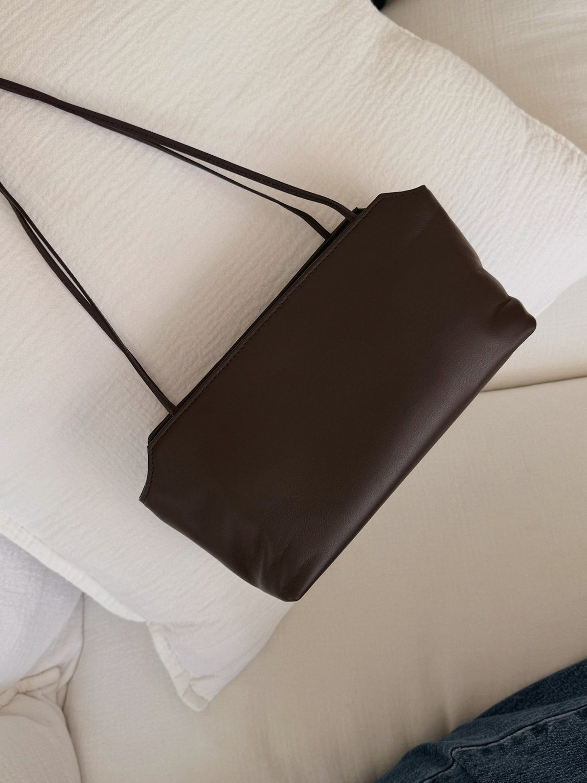 Lambskin shoulder bag