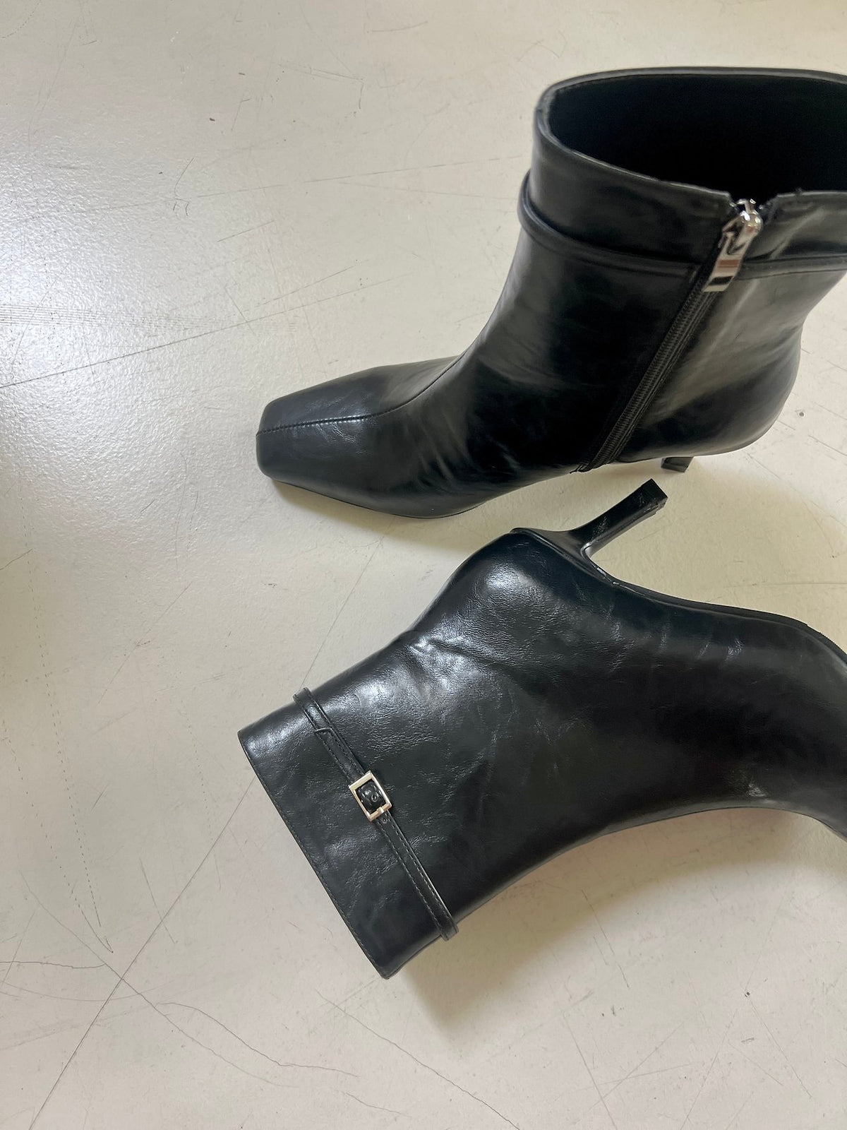 7cm Vintage Belt Ankle Boots-3col