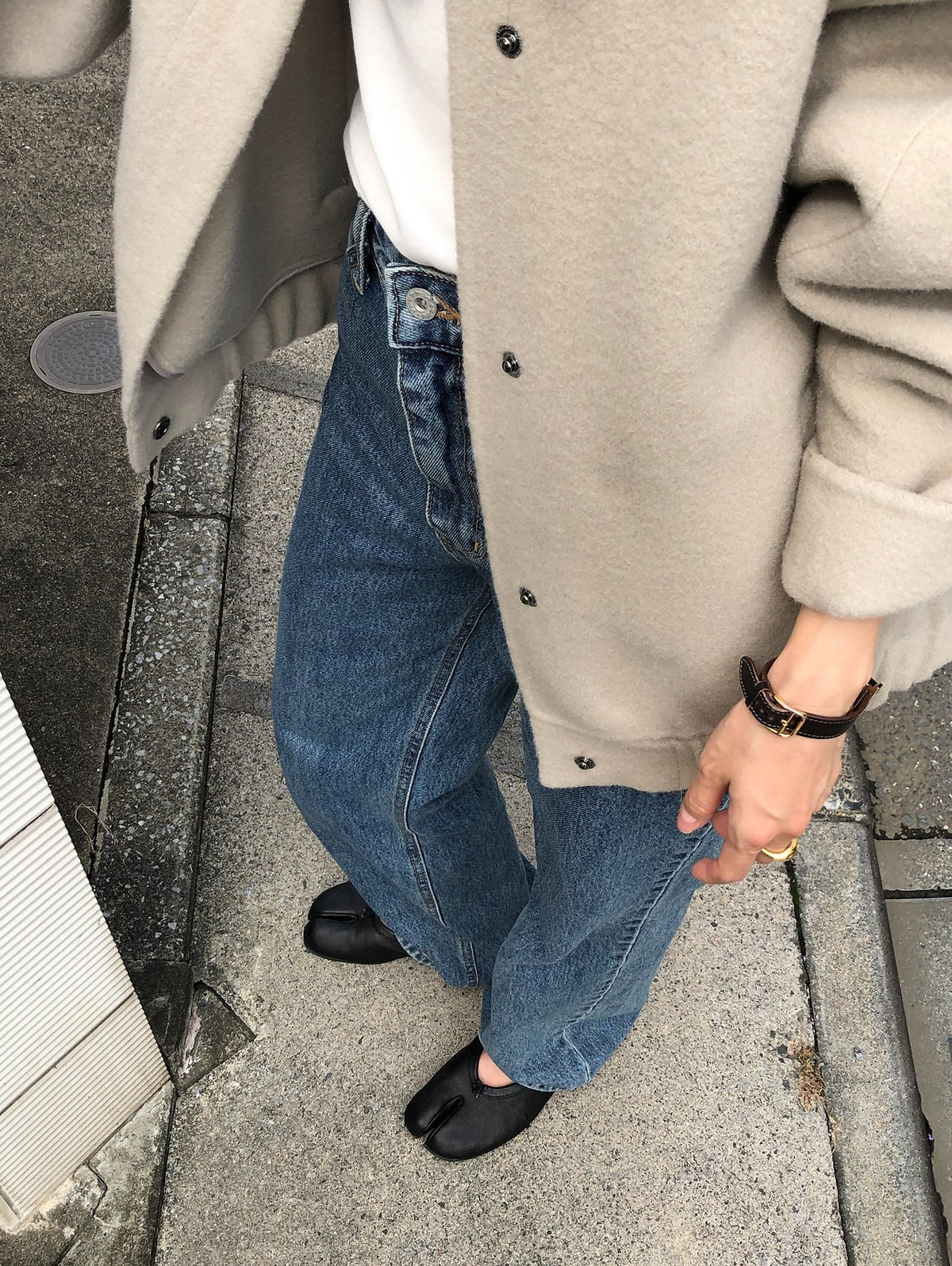 lien straight-fit denim