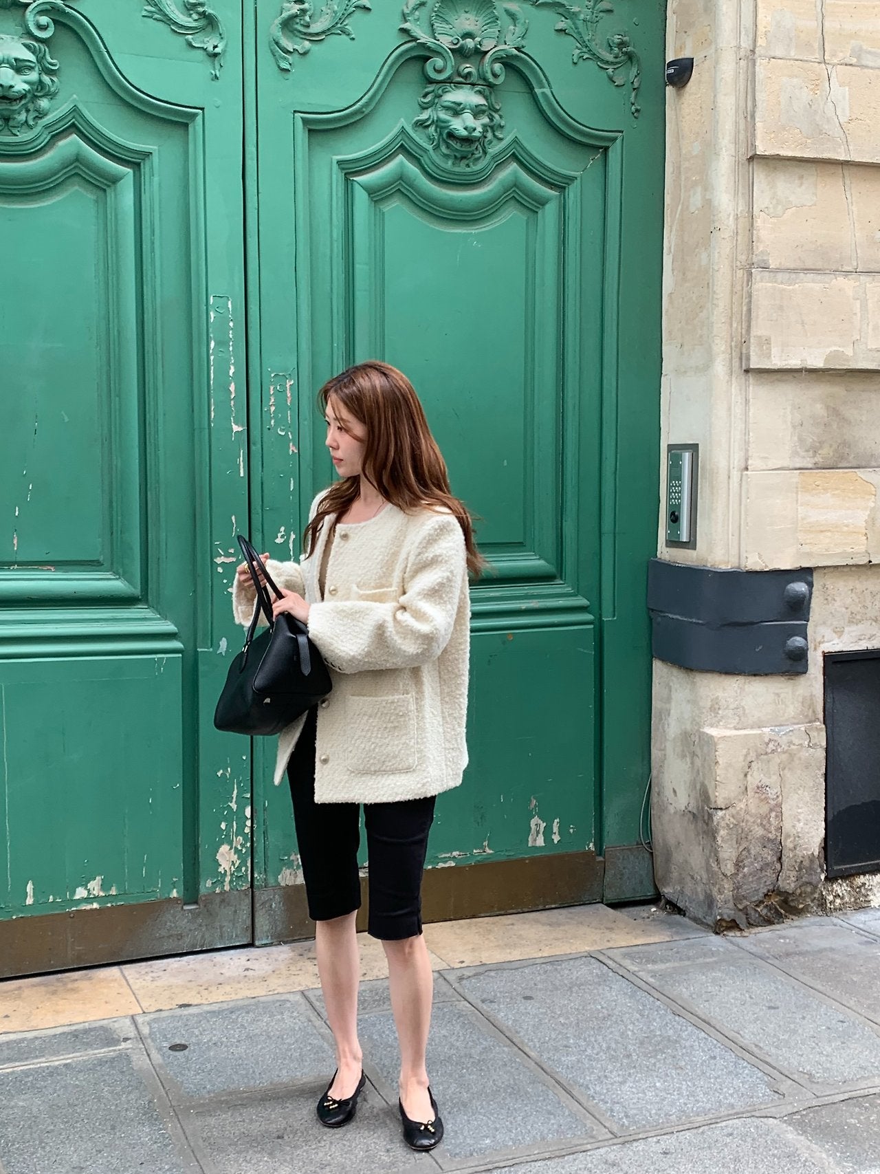 Ellie half tweed jacket-2col