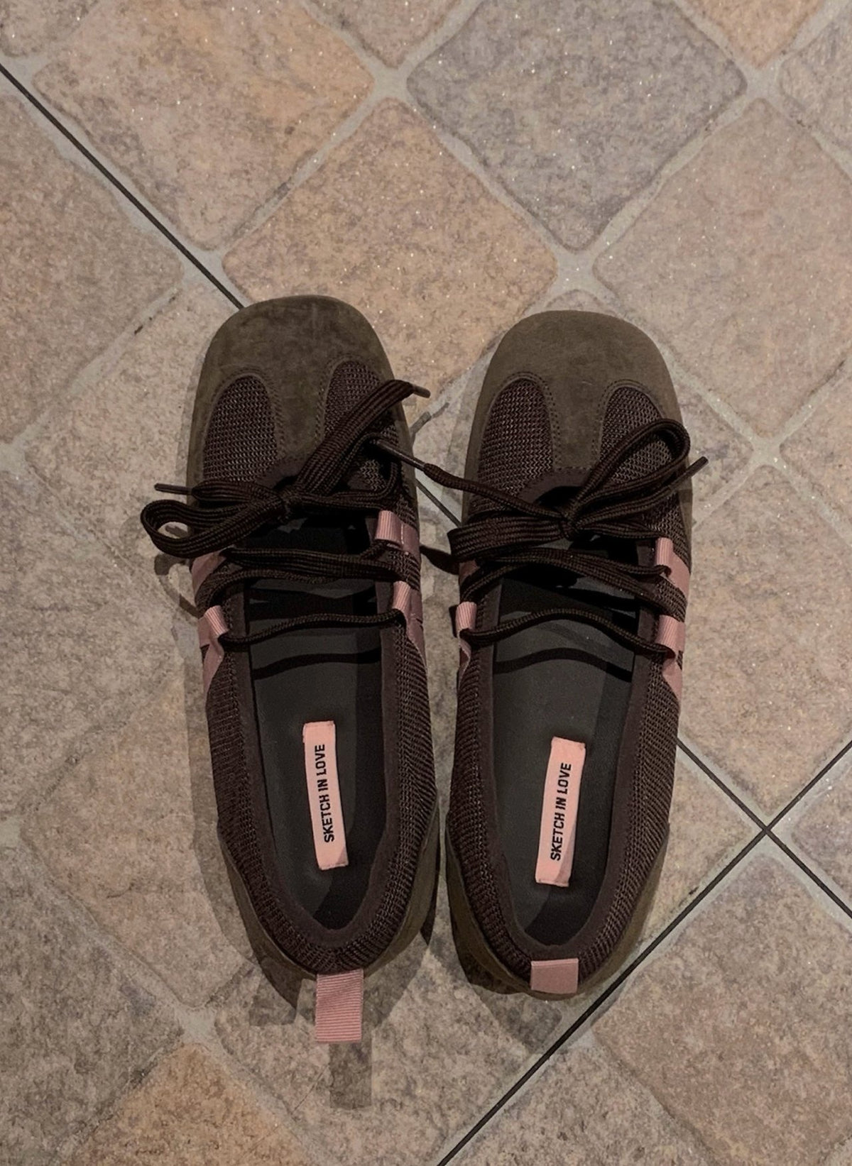 rose ribbon sneakers-2col