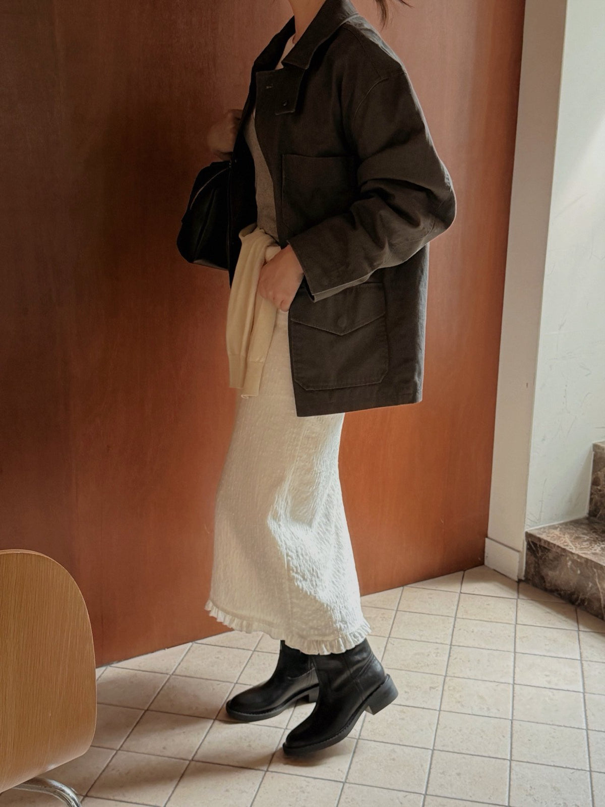 workwear leather boots-2col