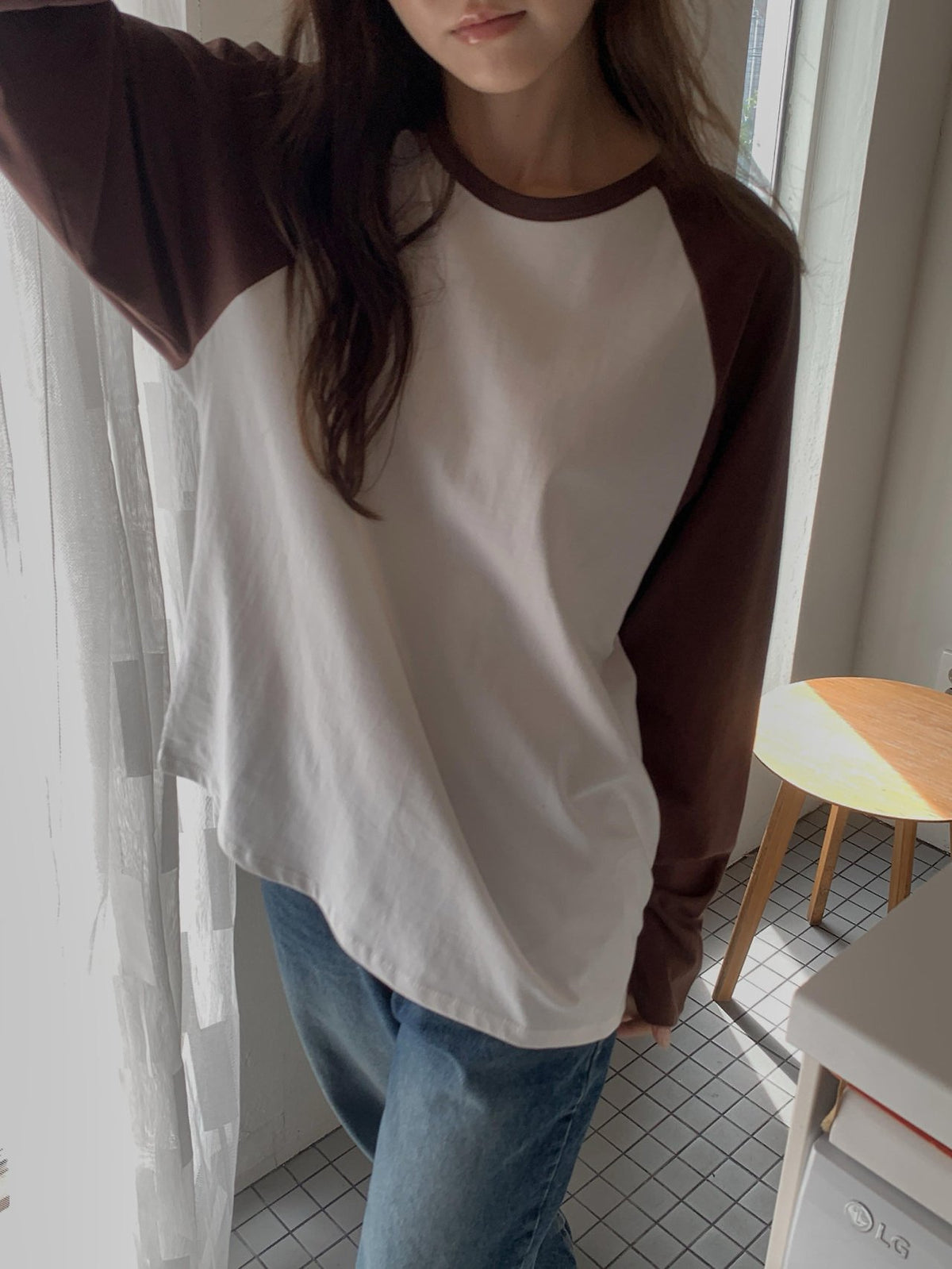 cotton raglan T-3col