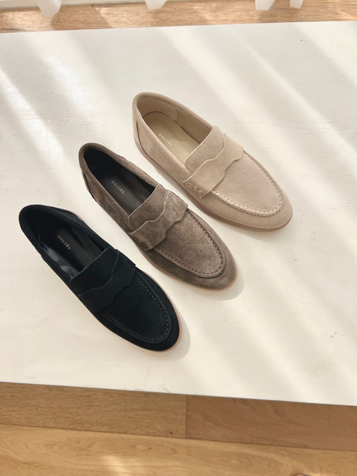 Real leather loafers-3col