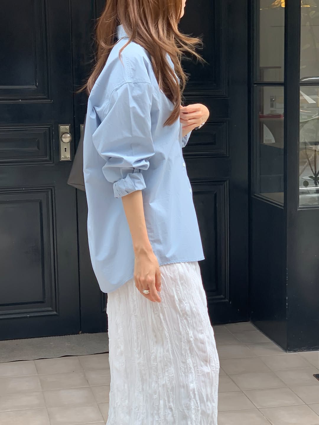 Claire silk cotton shirt-5col