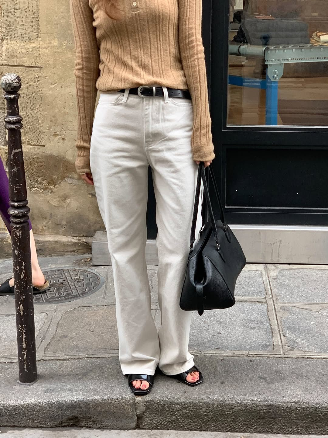 Marais vintage washing cotton pants-3col
