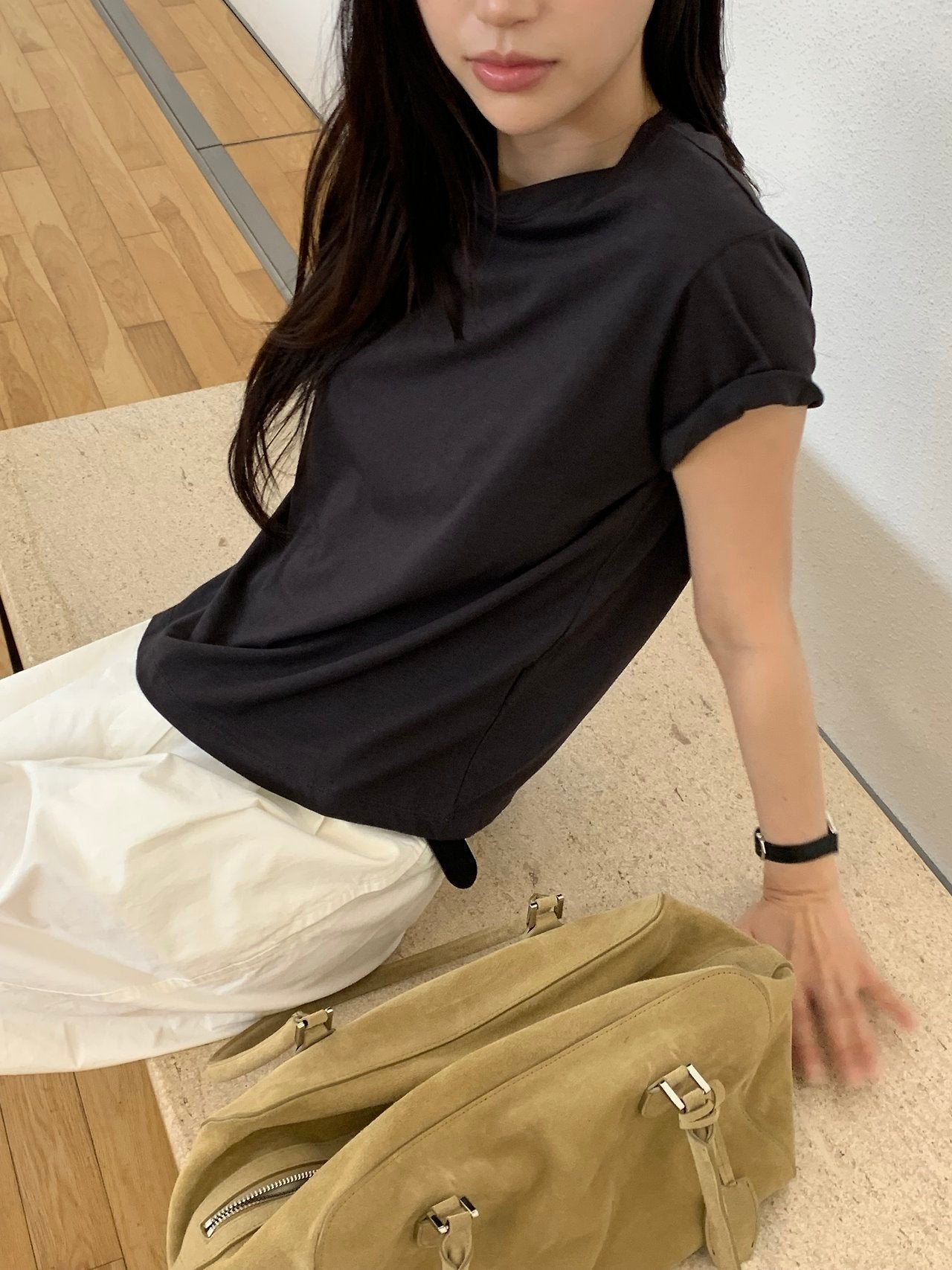 Lucie crop short sleeve T-5col
