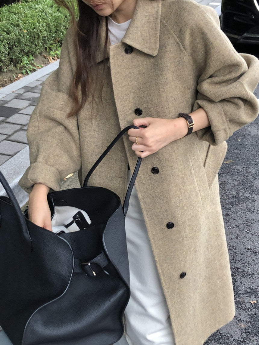 Serin shetland hadmade coat-2col