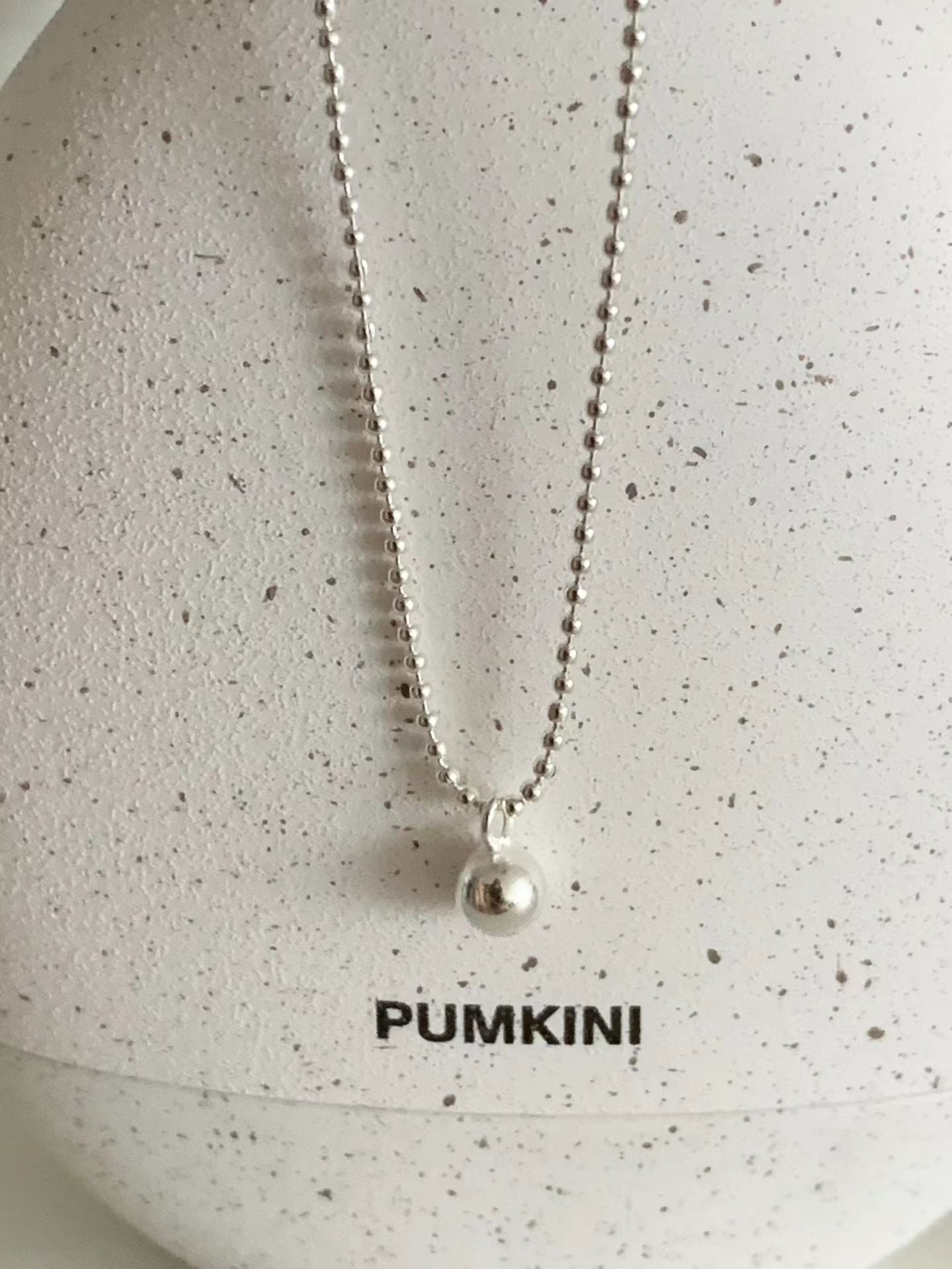 Mini Silver Ball Necklace