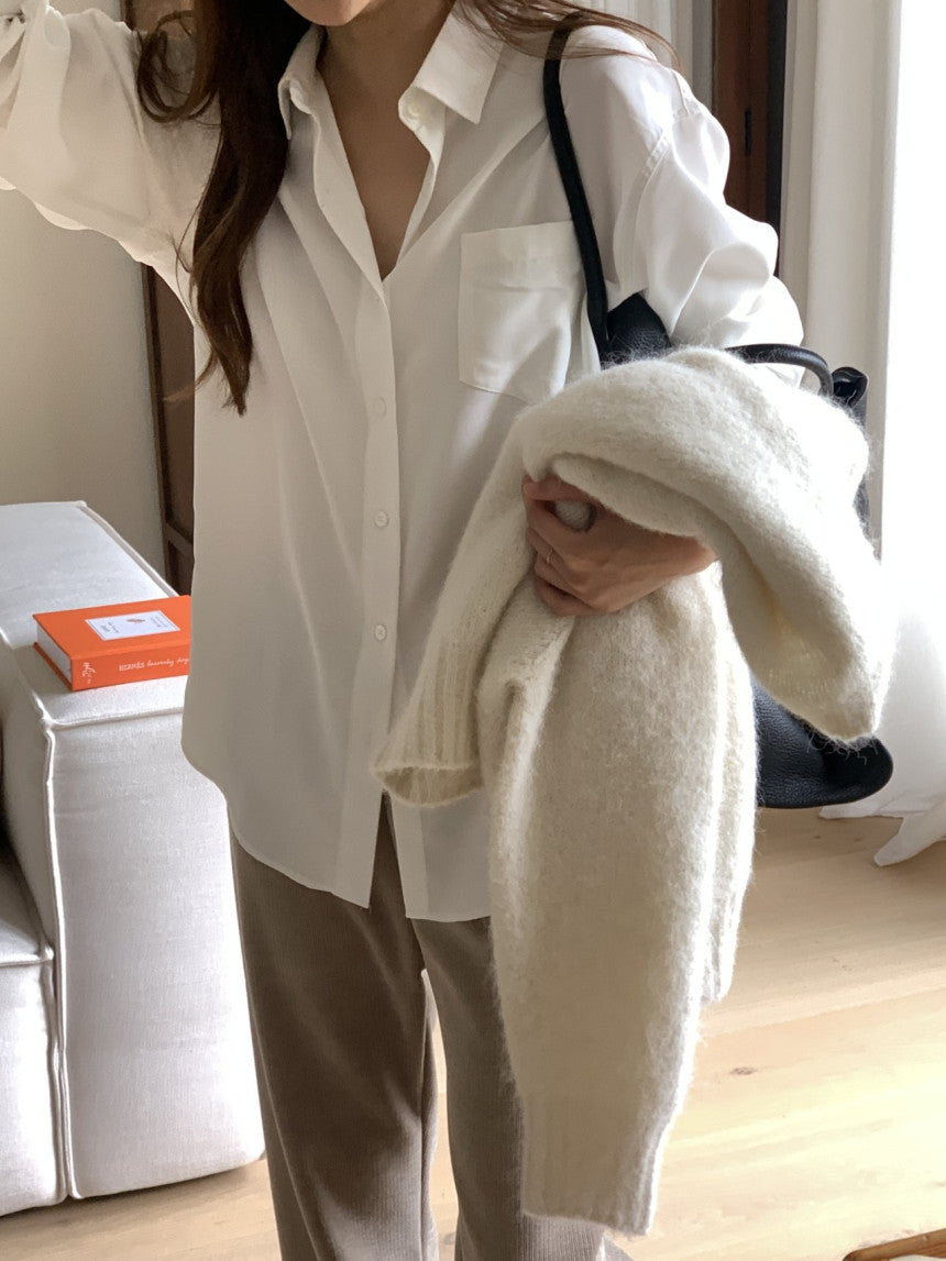 Lumiere napping tencel shirt-4col