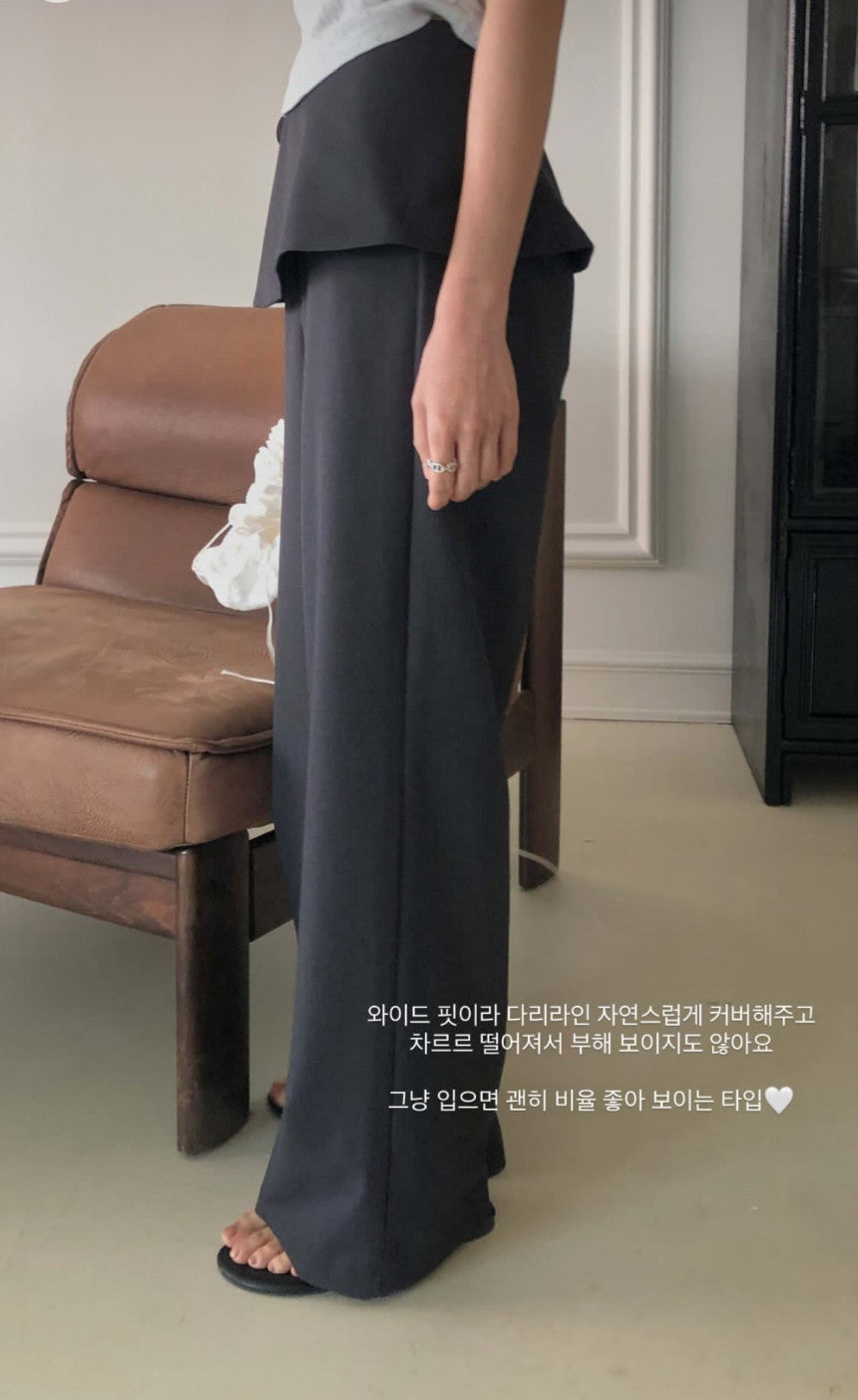 wrap slacks set-3col