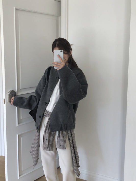 Nua handmade blouson-2col