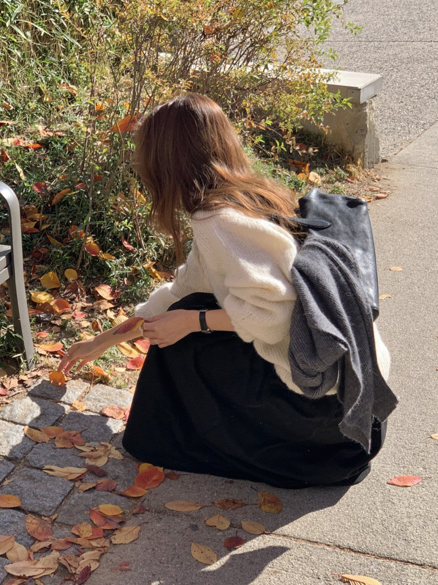 Verona raccoon knit bolero-3col