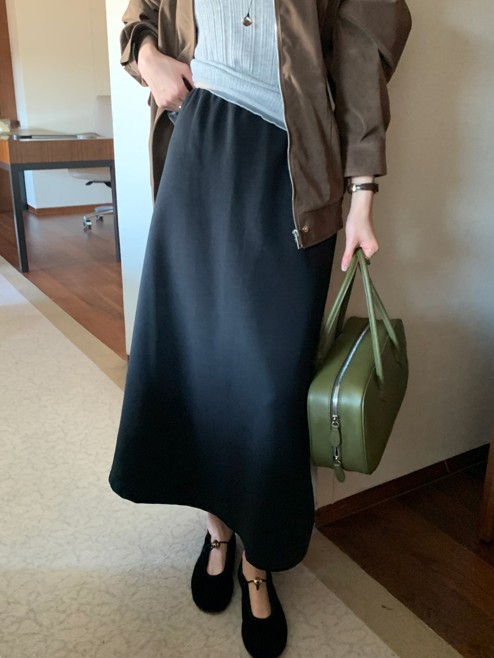 Macaron banding skirt-4col