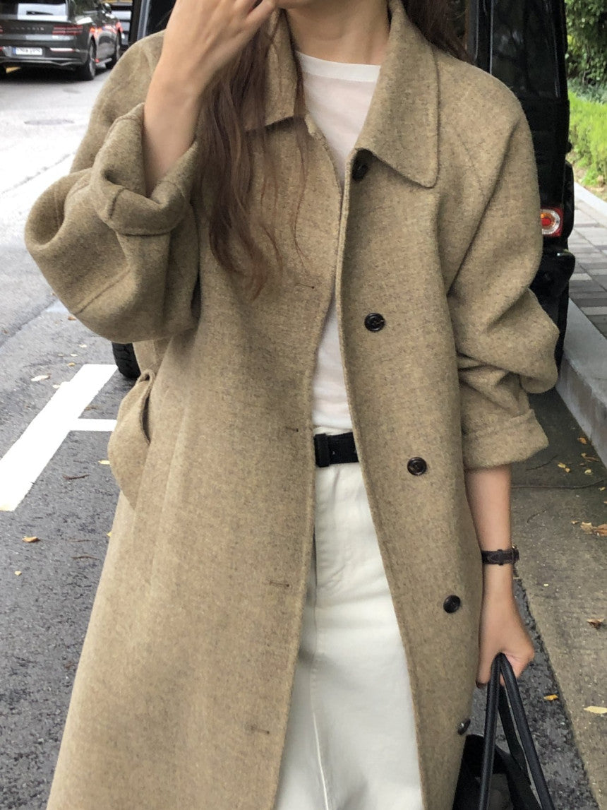 Serin shetland hadmade coat-2col