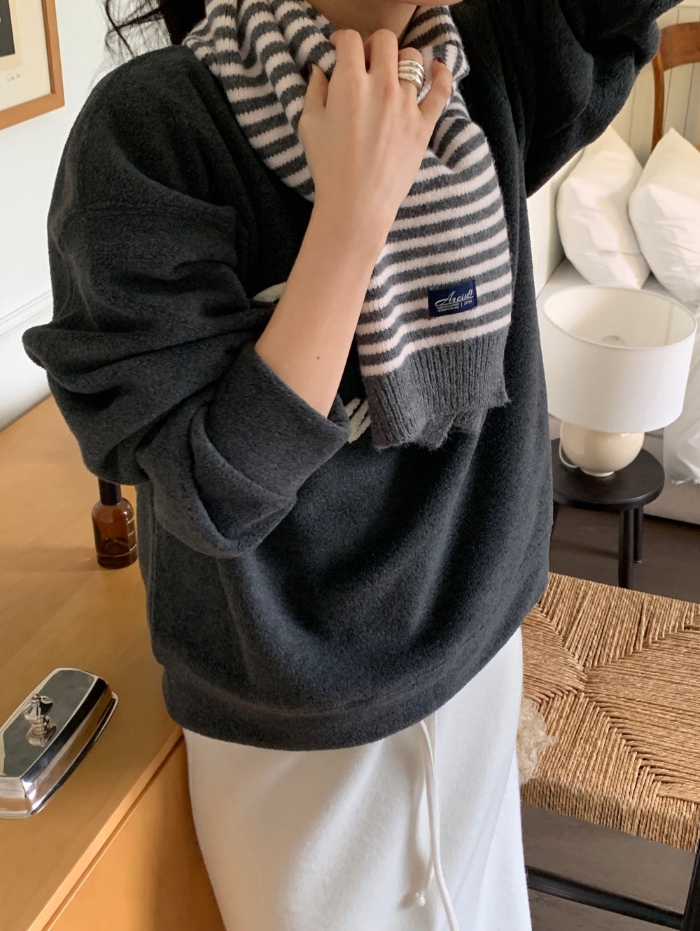 Homme knit muffler-3col