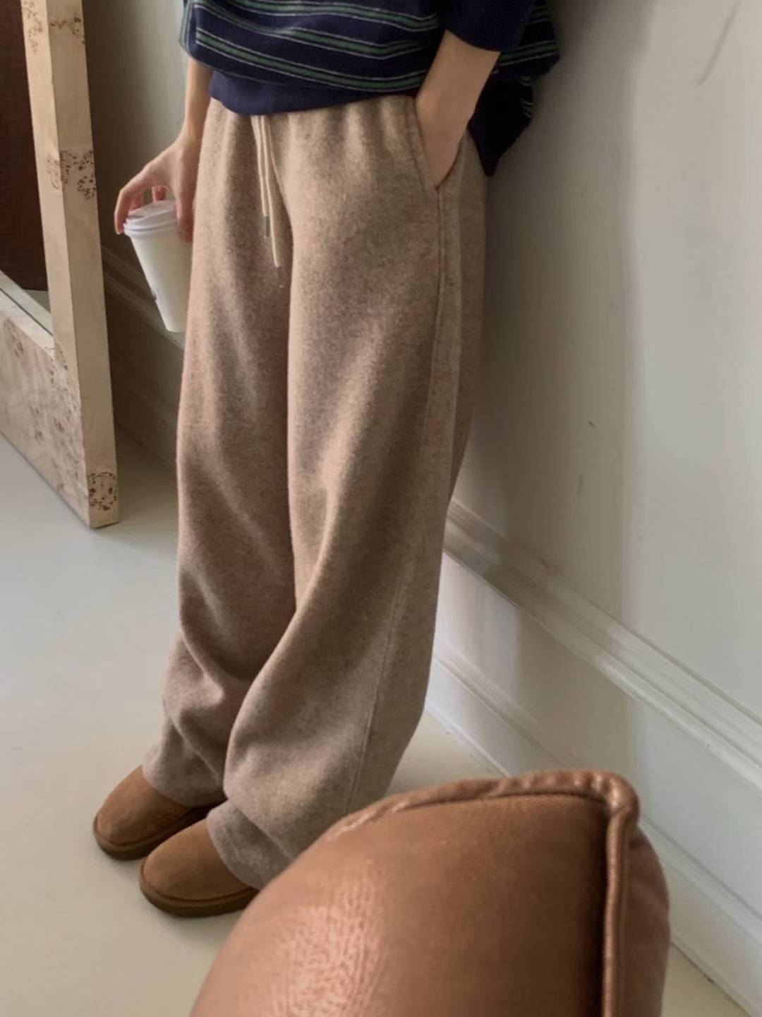 wool gimo pants-3col