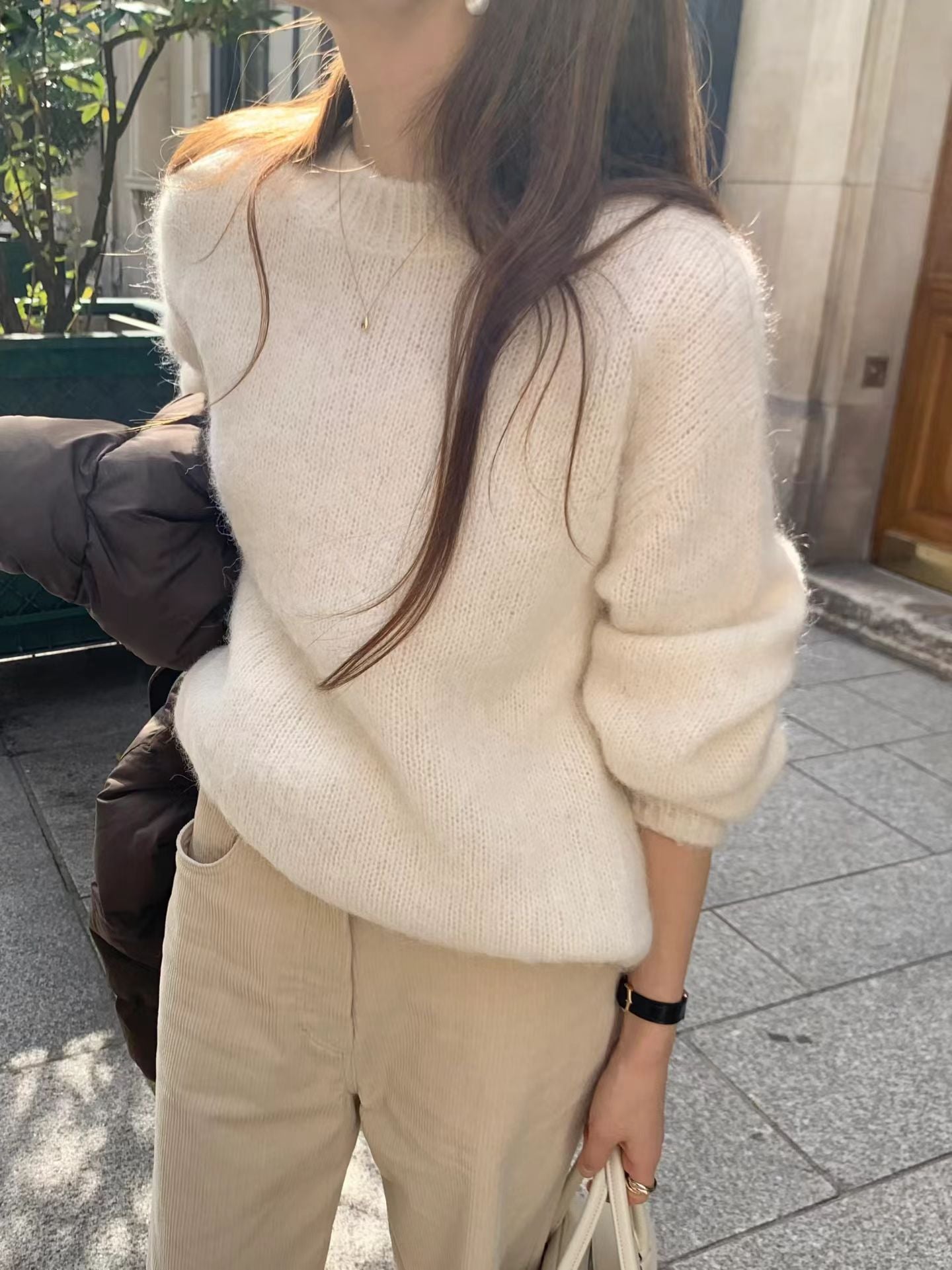 Ounce wool alpaca hair knit-3col