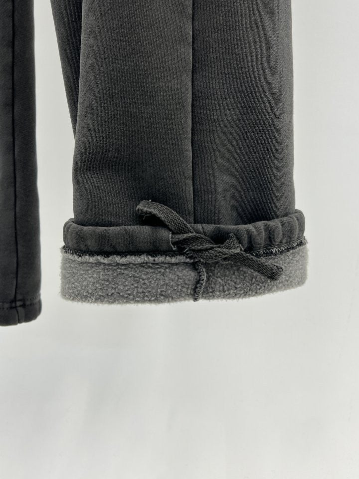 pigment fleece dying hood zip up&pants