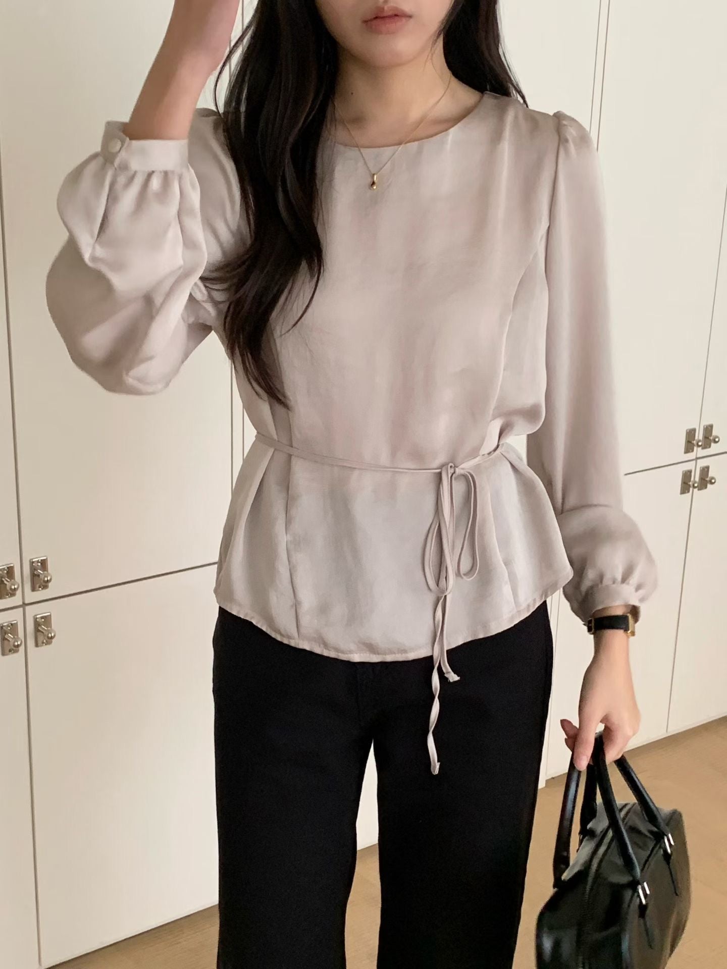 dear satin blouse-3col