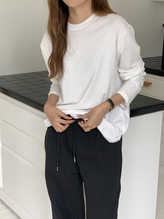 Pure brush cotton T-2col