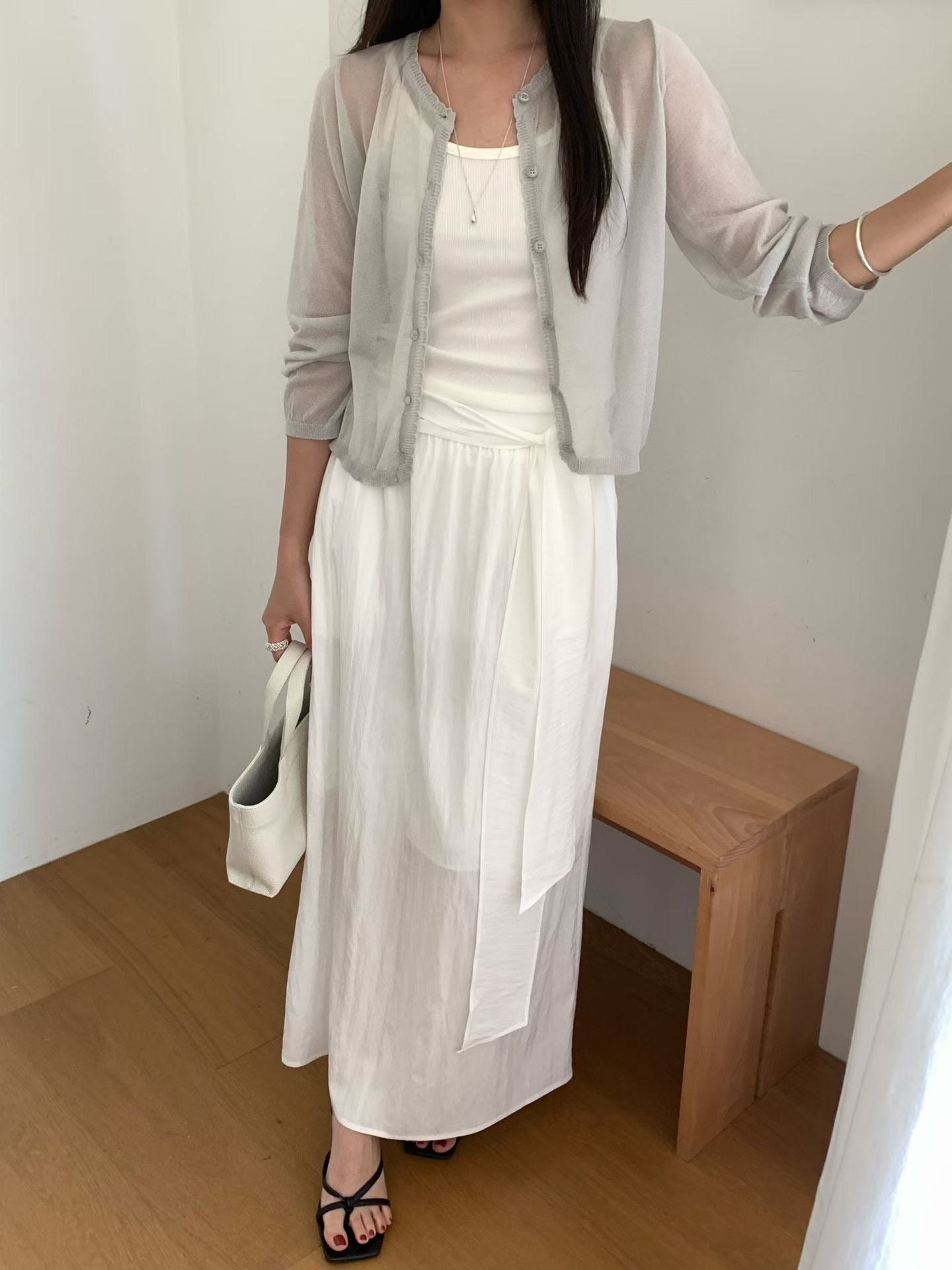 Jeanne maxi skirt-2col