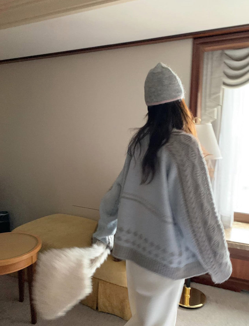 Flower kowechan knit-2col