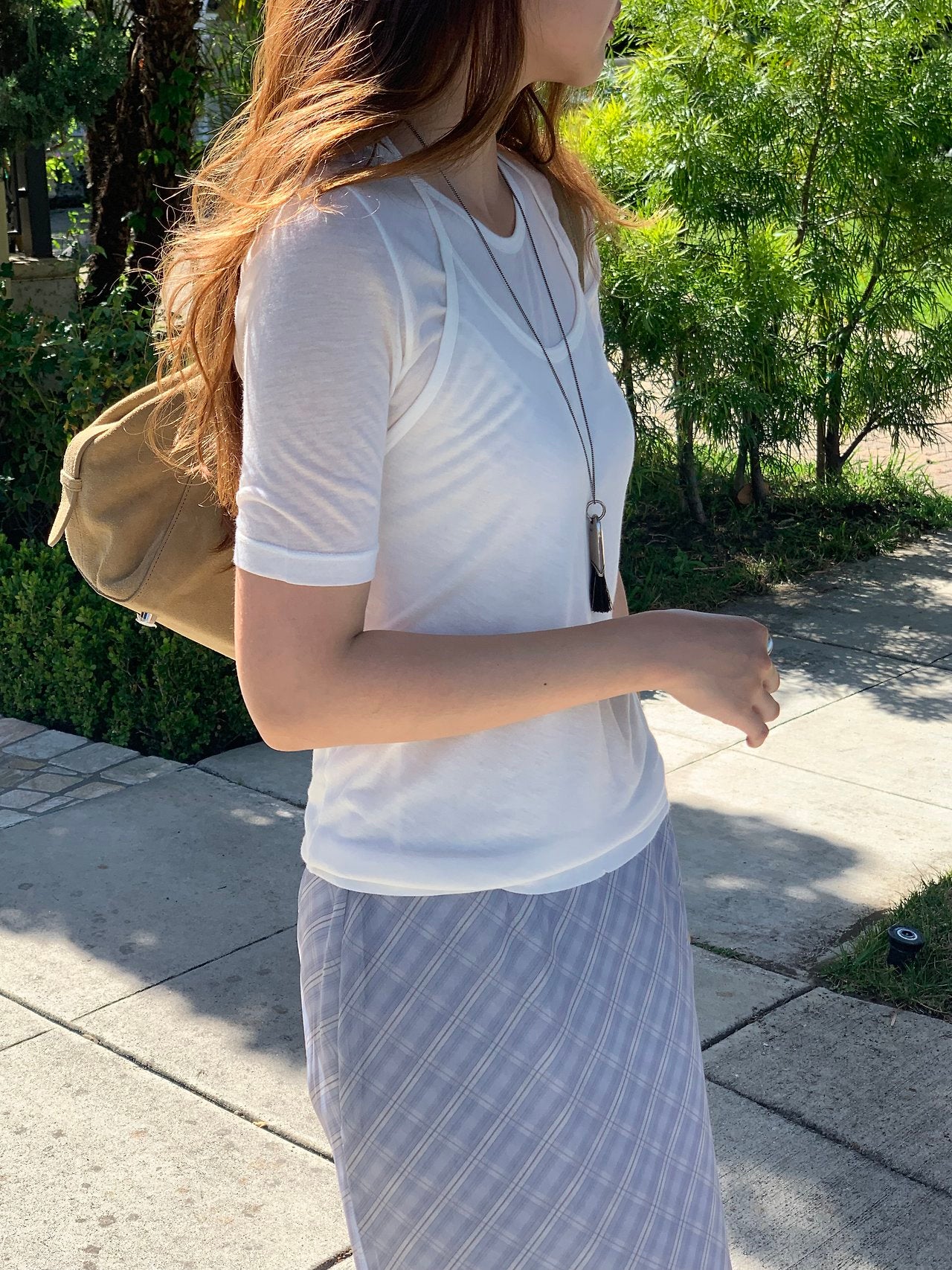 Nuel layered sleeveless&sleeve T set-3col