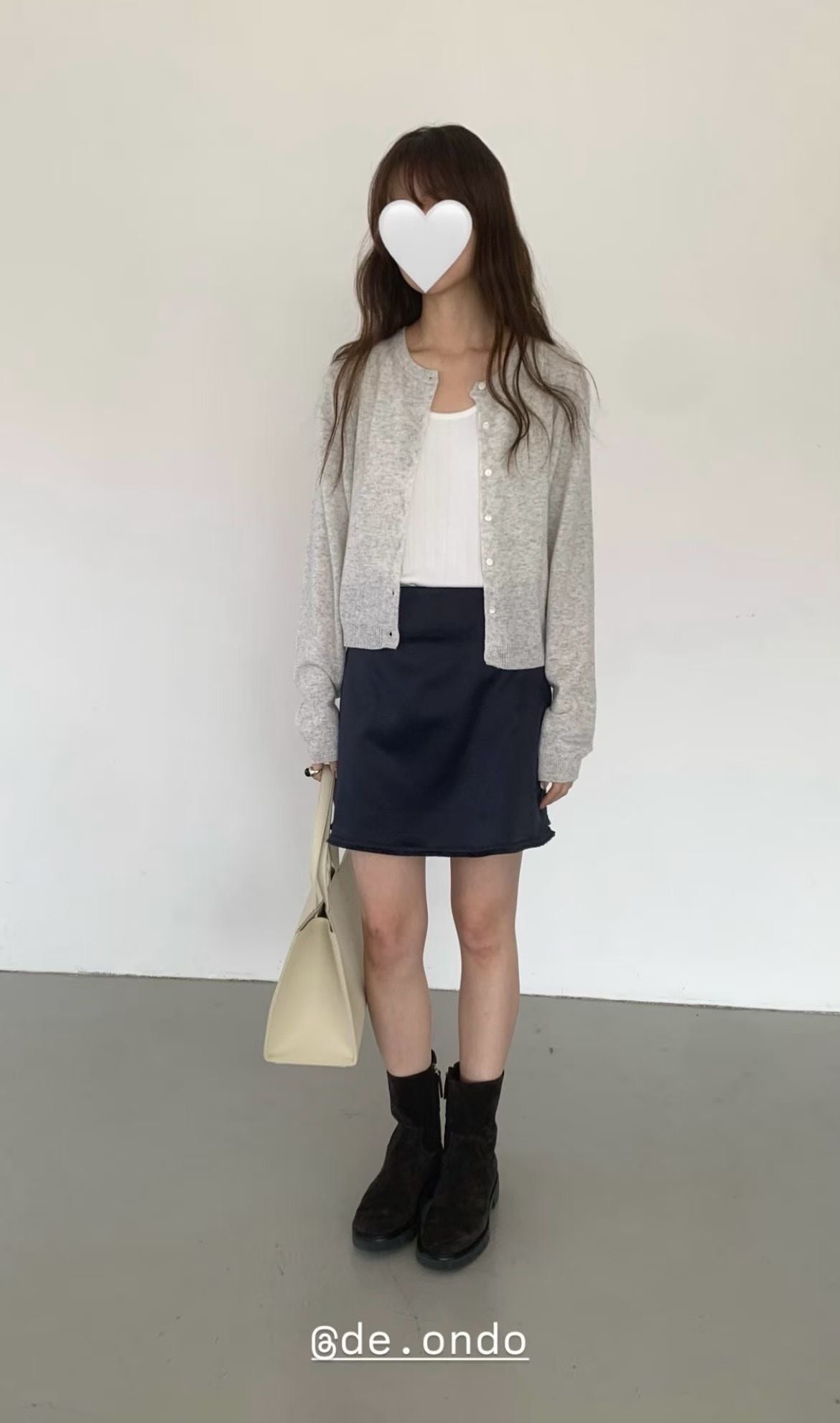 Deondo taseul satin skirt-3col