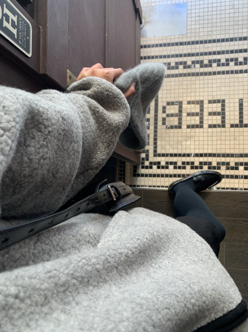 Cris fine wool dumble zip up jumper-3col