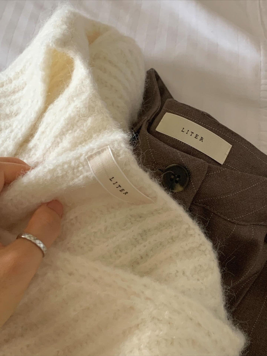 liter daina alpaca v neck knit-3col