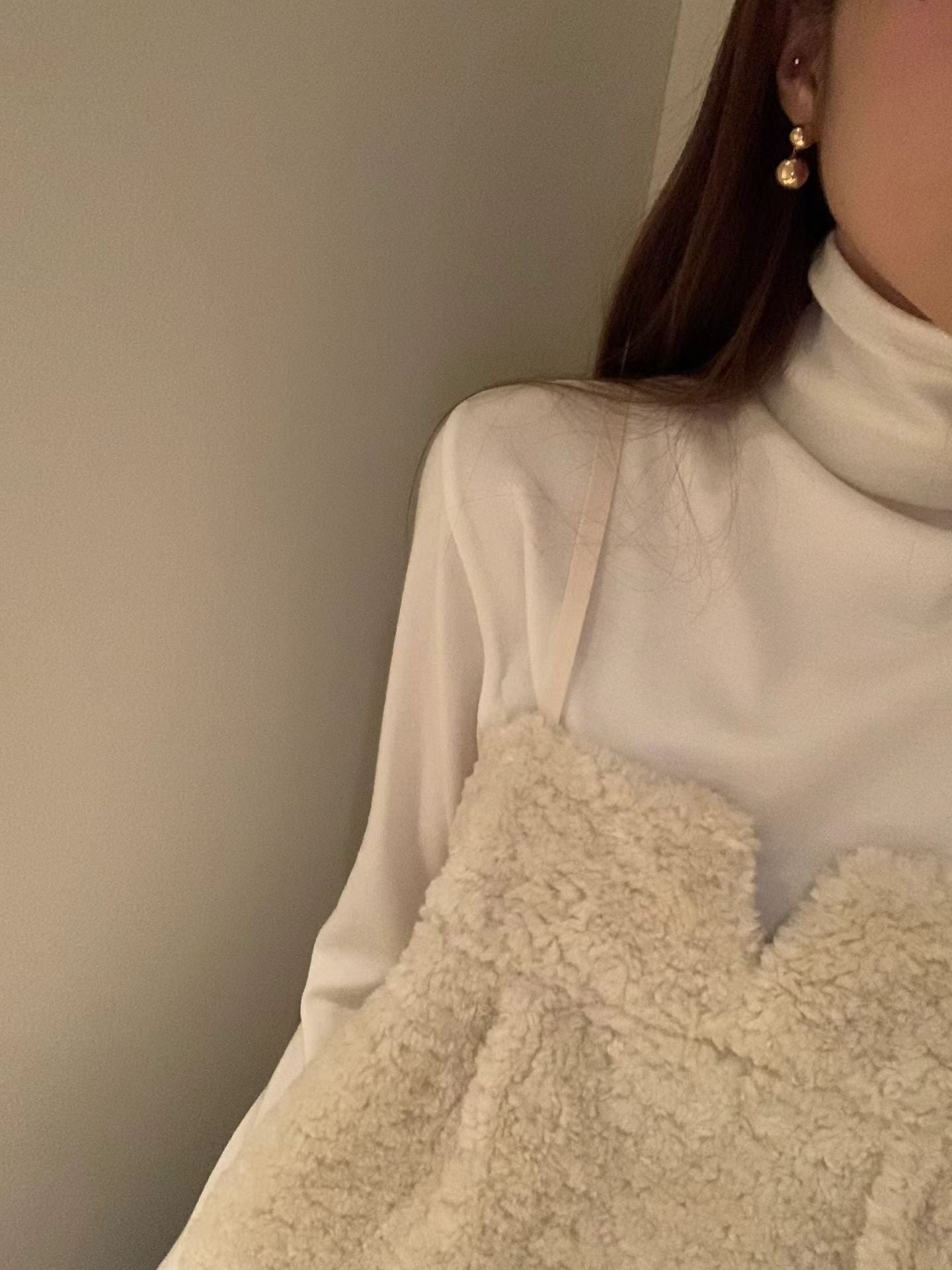 Ounce soft wool tencel pola T-4col