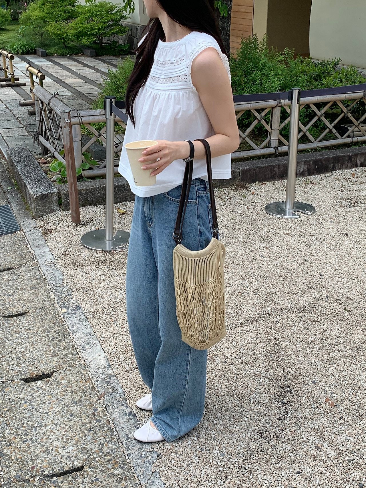 Mariel shoulder lace blouse