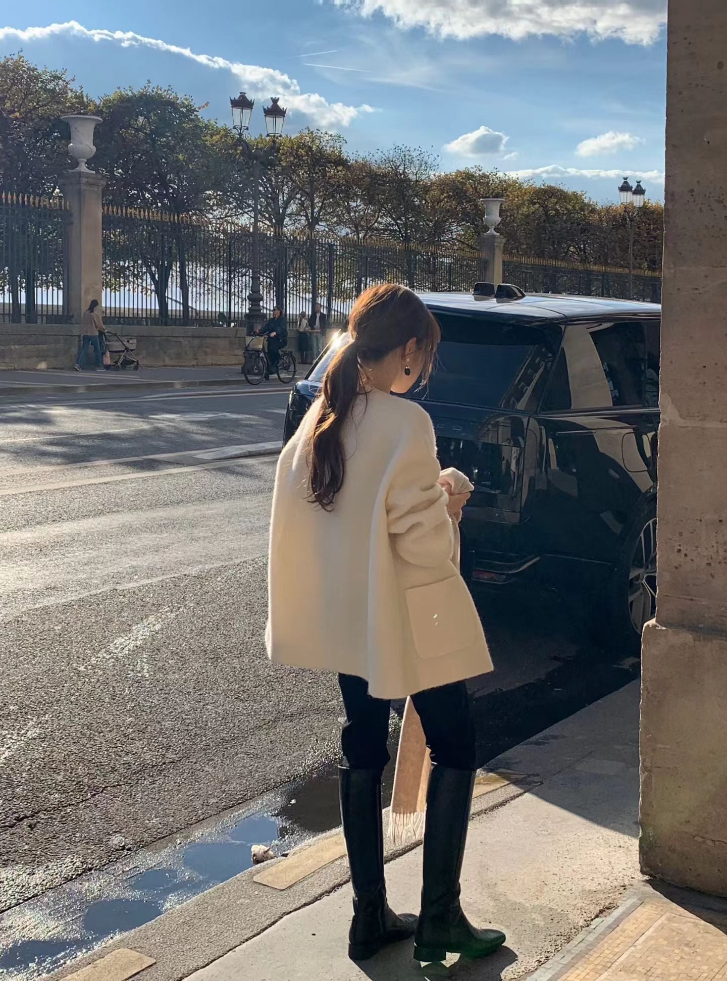 Ounce ven alpaca half coat