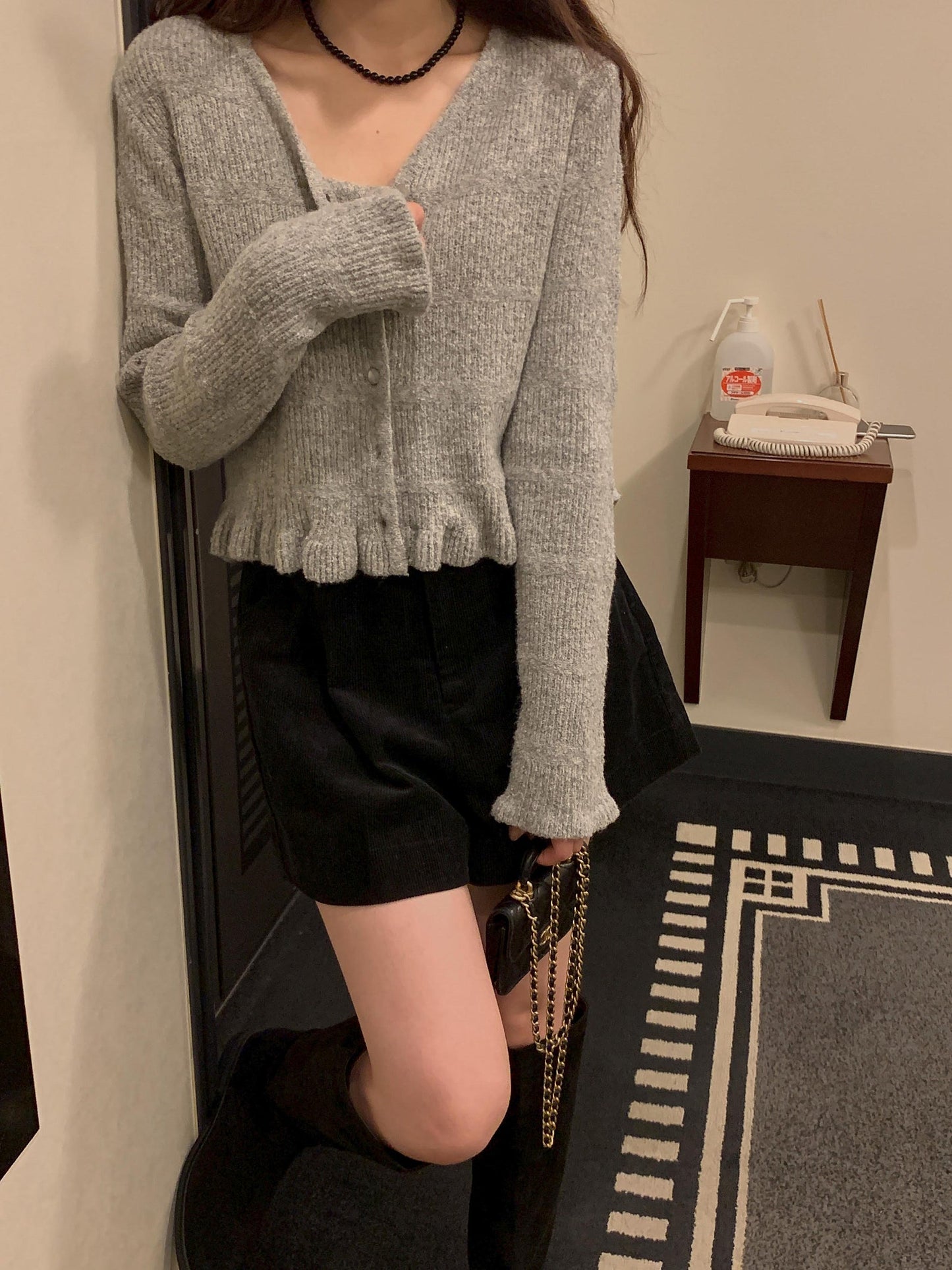 Corr bustier&cardigan-3col