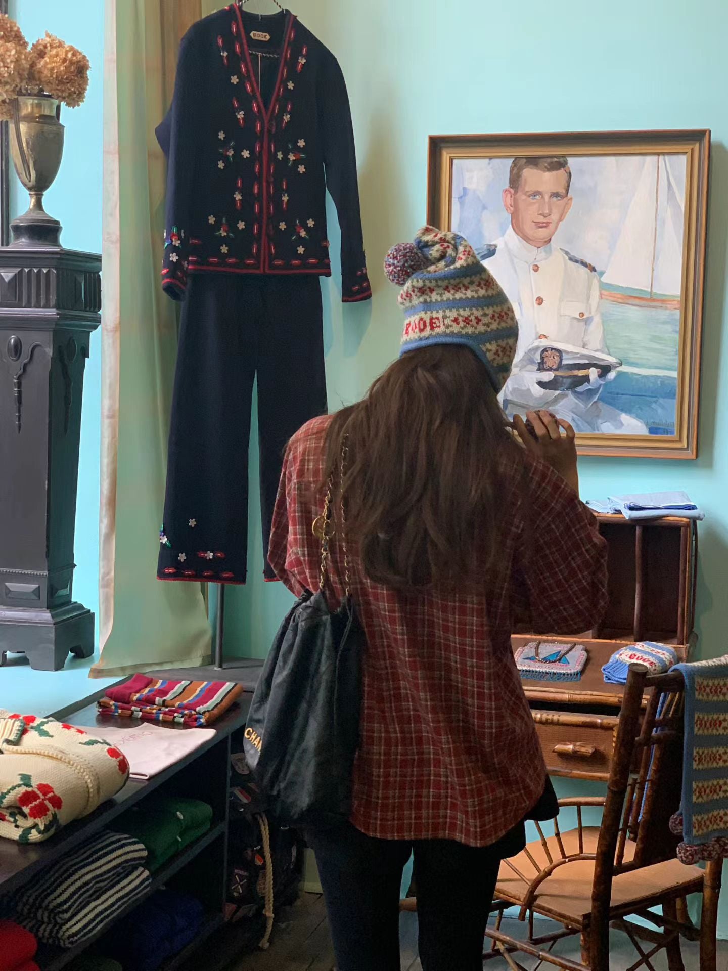 Ounce liden check shirt-2col